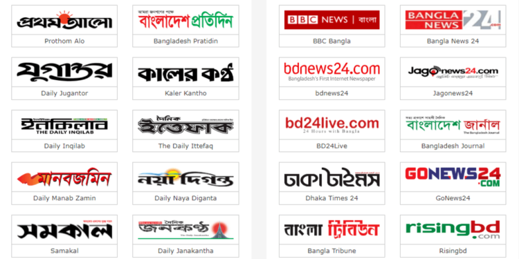 All Bangladeshi News Paper, bangladesh newspapers bd