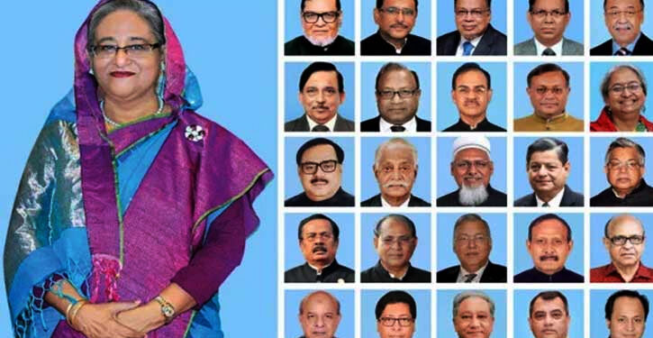 বাংলাদেশে নতুন মন্ত্রীরা শপথ গ্রহণ করেছেন 1 নতুন মন্ত্রী