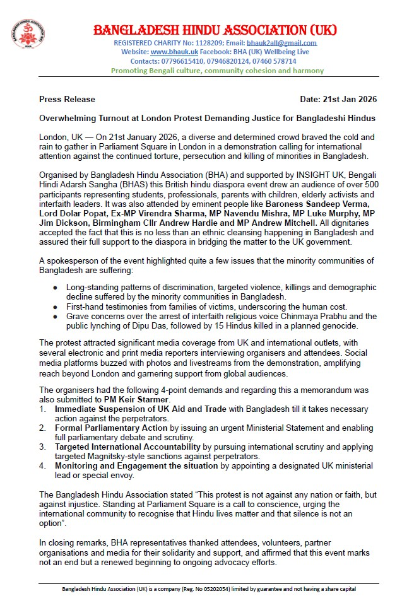 Bangladesh hindu Association uk